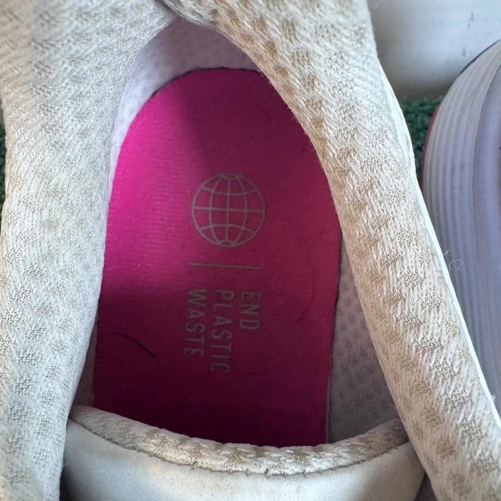 Adidas ZG23 Womens Golf Shoes White Pink Blue‎ Spiked Size 6